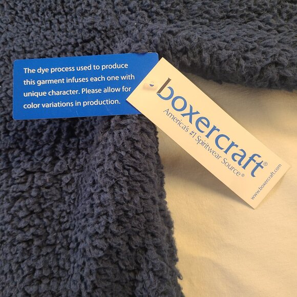 BoxerCraft Zipper Neck Sweater Women's L Blue New - Picture 5 of 9